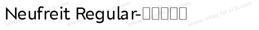 Neufreit Regular字体转换